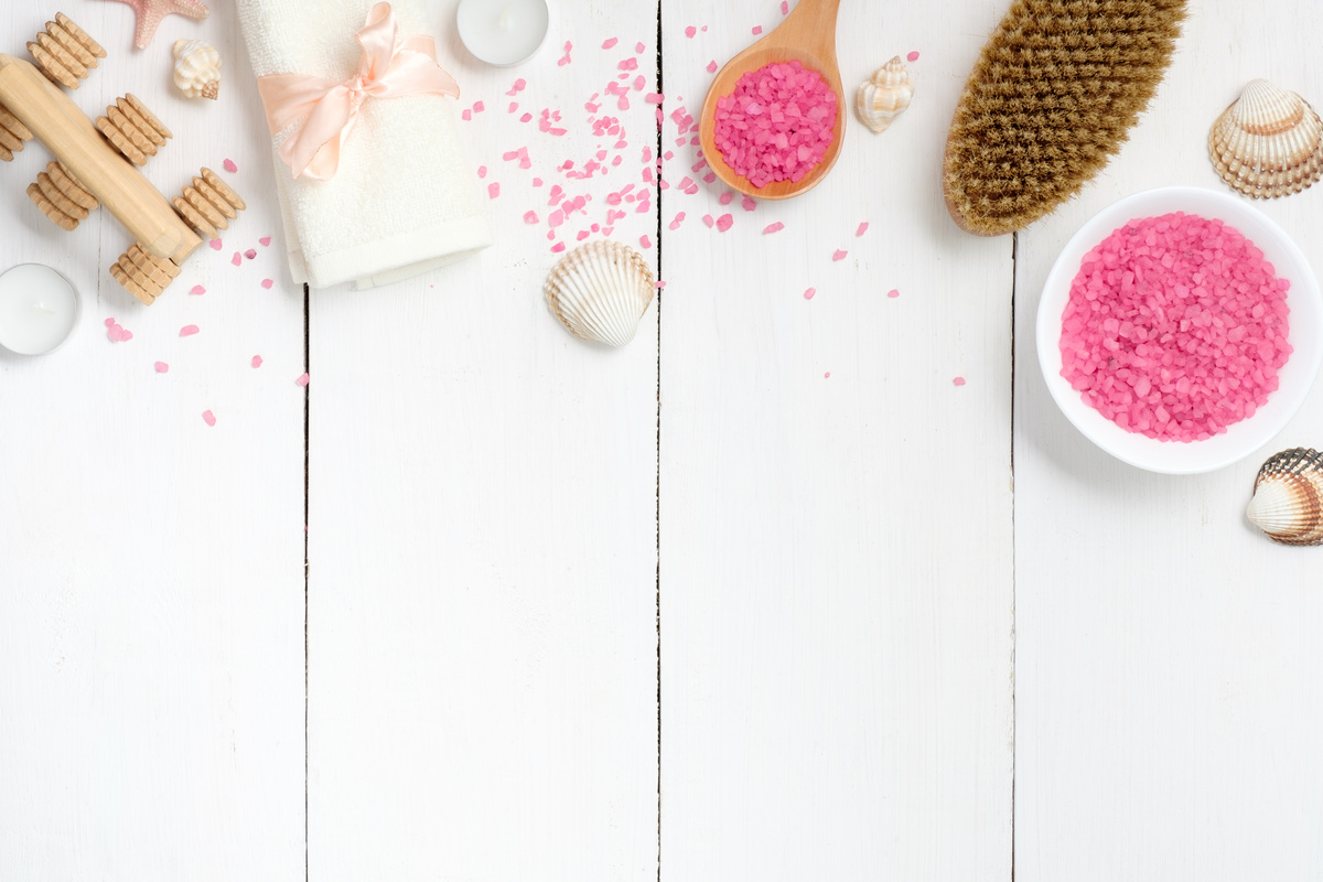 Spa and Wellness Concept Flatlay